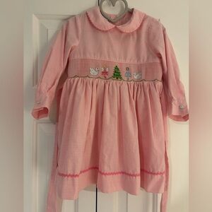 Smocked Nutcracker Ballerina Christmas Dress size 2